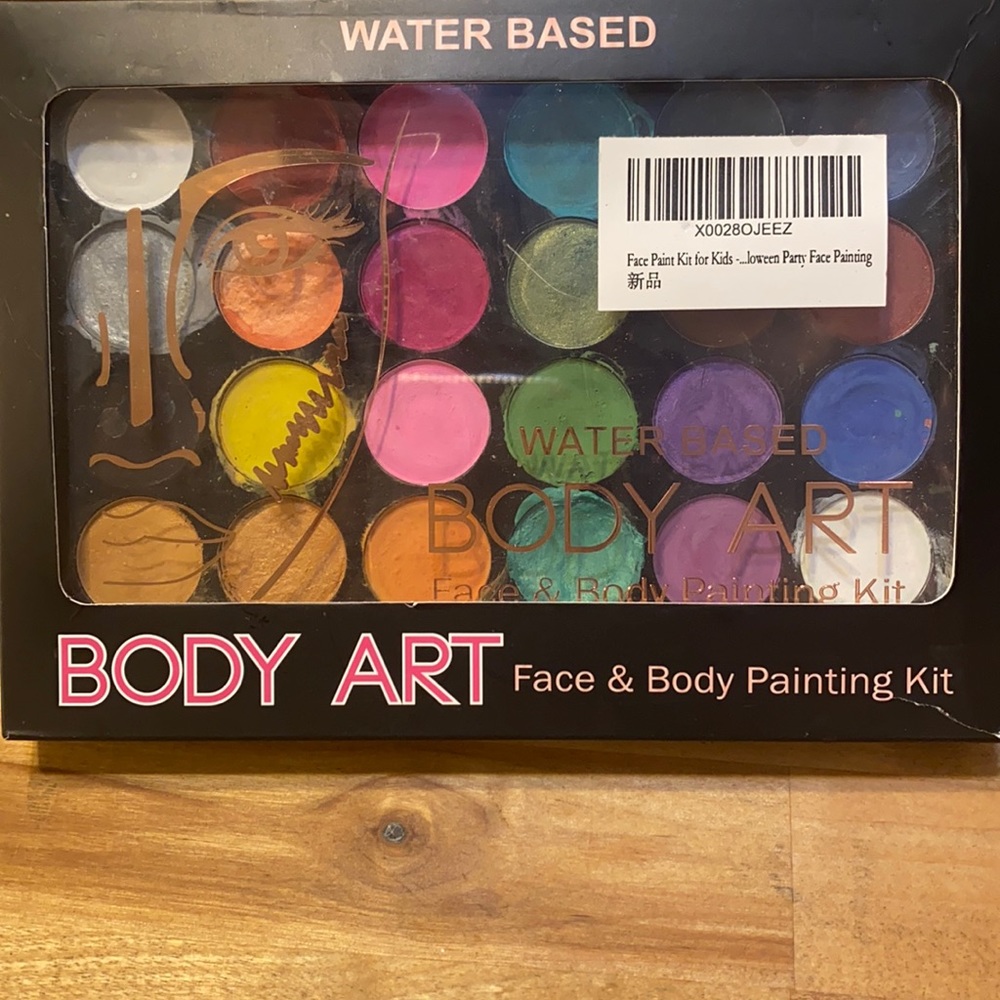 Water Based Body Art Face & Body Painting Kit